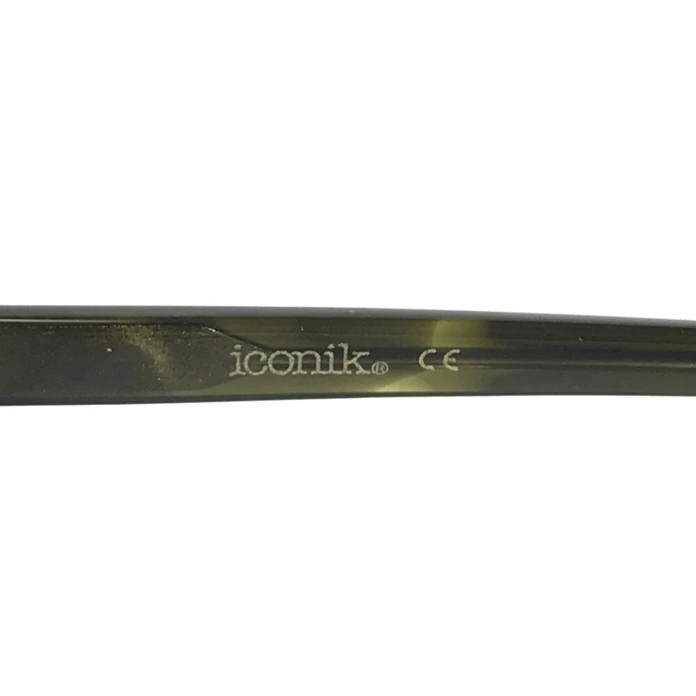 Iconik Eyeglasses Frames Shai C02 Brown Green Cat Eye Full Rim 52-16-140
